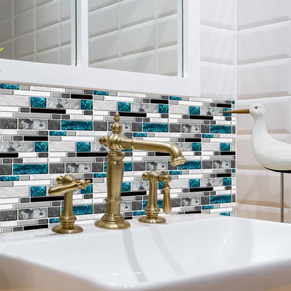 Blue Agate Marble Tile Decorative Wall Sticker