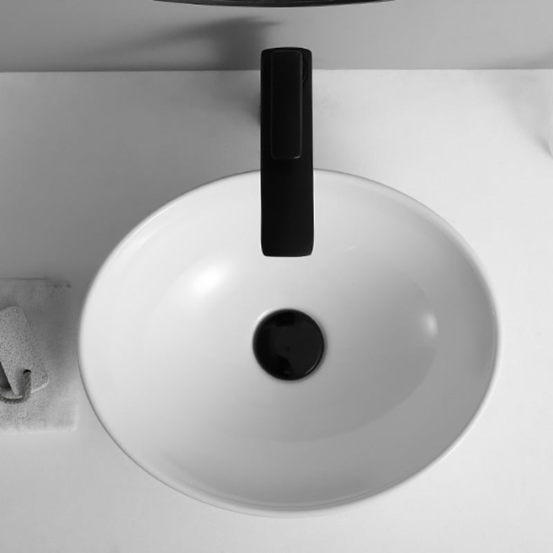 Simple Mini Ceramic Table Bathroom Wash Basin