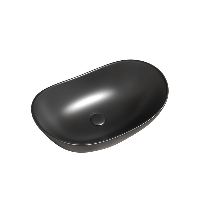 Gun Gray Table Wash Basin Ceramic Wash Inter-platform Basin